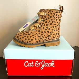 Toddler Girl Animal Print Ankle Boots
